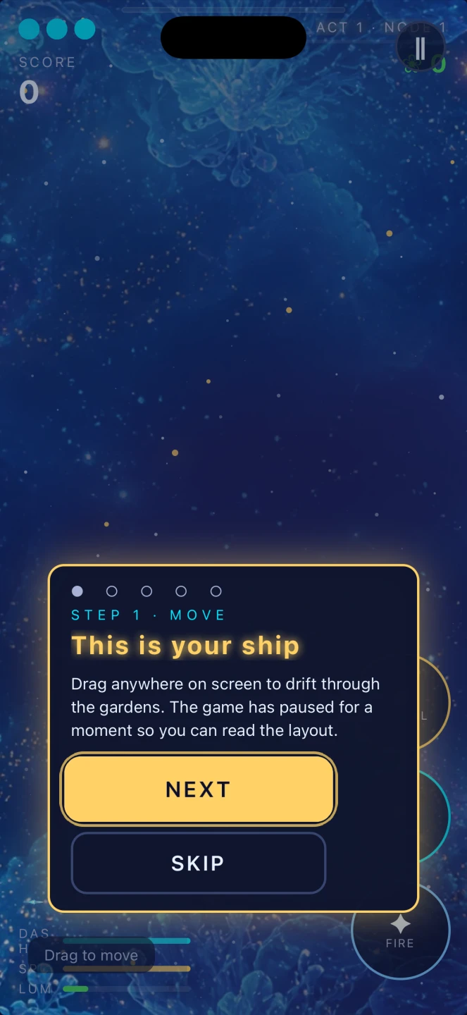 Vigil's Edge — gameplay still from Starfall Sentinels